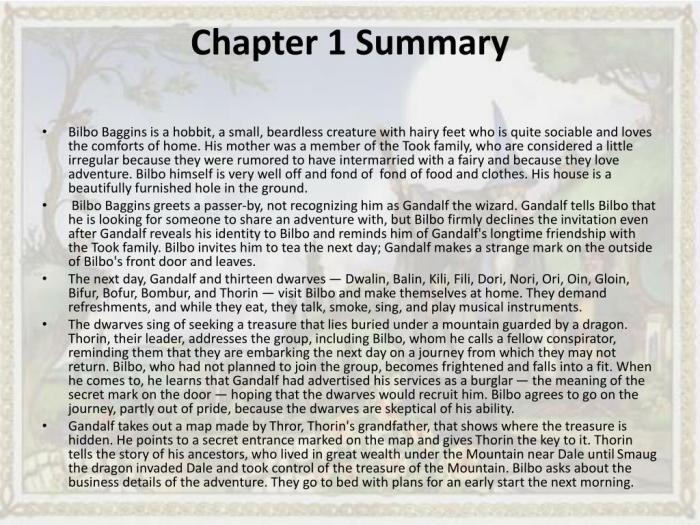 Chapter hobbit summary summaries ppt powerpoint presentation