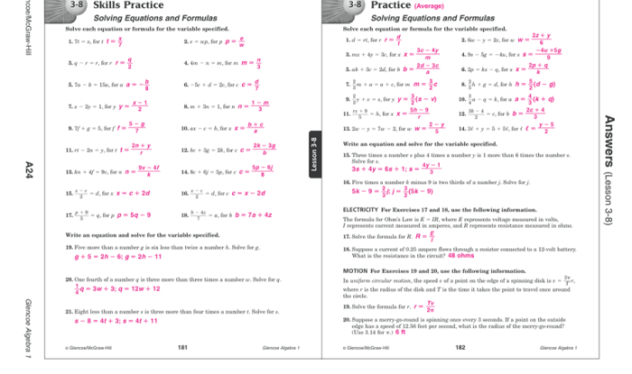 Glencoe algebra 2 answer key pdf