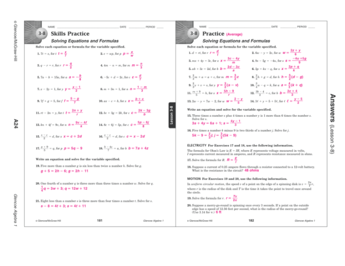 Glencoe algebra 2 answer key pdf