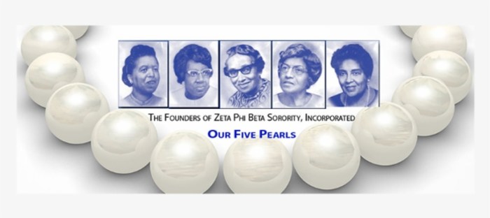 Five pearls of zeta phi beta