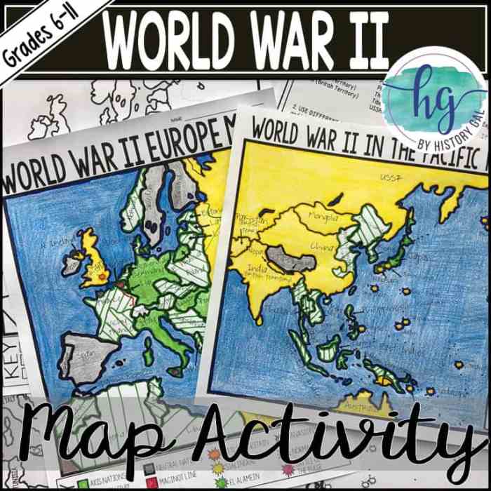 Europe after ww2 map activity