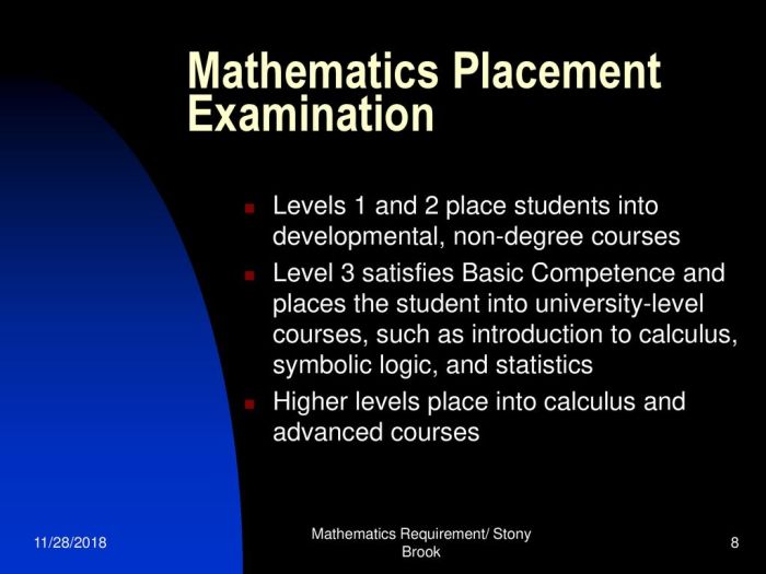 Usc math placement exam practice