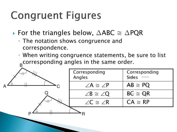 Geometry unit 4 congruent triangles