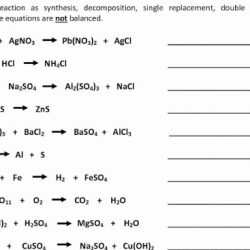 Double replacement reaction worksheet answers