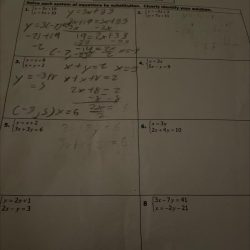 Equations solving systems substitution equation algebra substitute