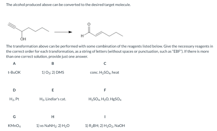 Suggest reagents that would achieve the following transformation