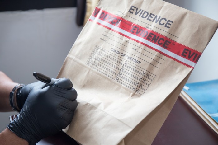 An initial-response field kit does not contain evidence bags.