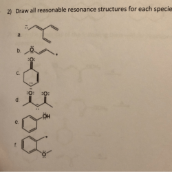 Draw all reasonable resonance structures for the following species.