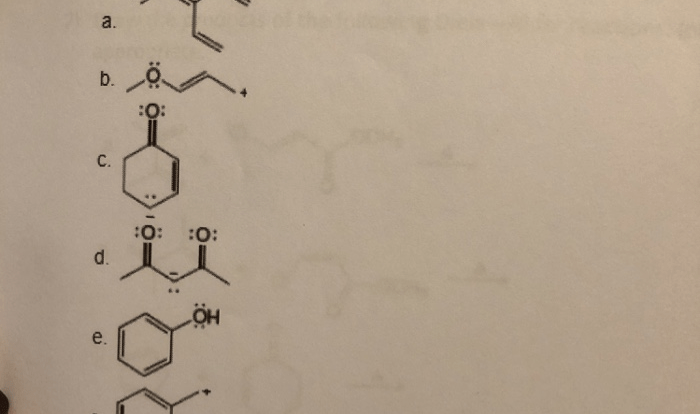 Draw all reasonable resonance structures for the following species.