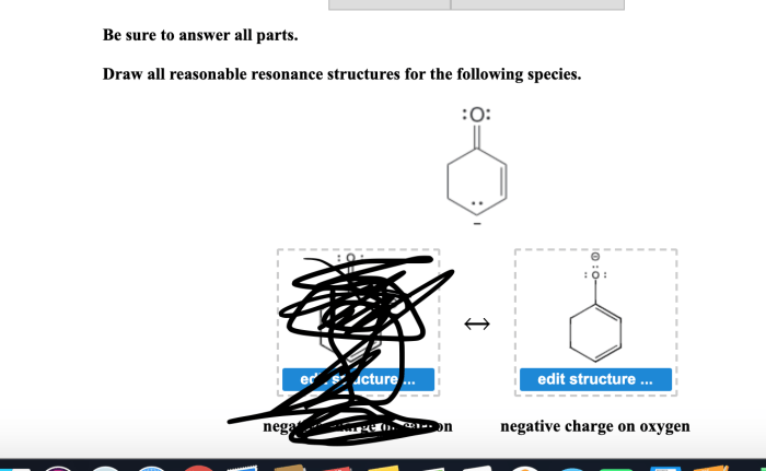 Draw all reasonable resonance structures for the following species.