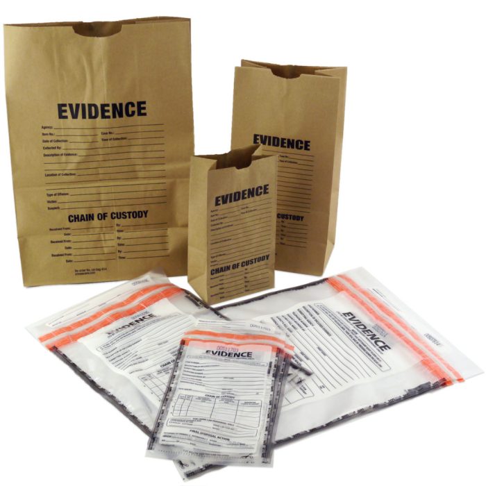 An initial-response field kit does not contain evidence bags.